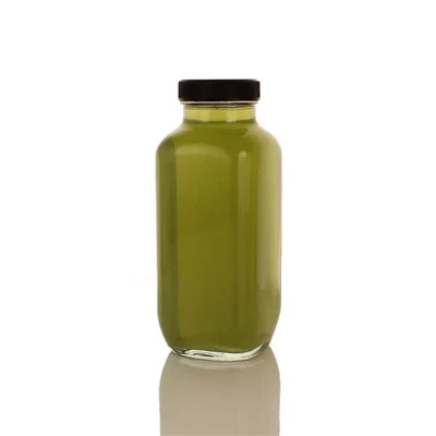 Френски квадратни стъклени бутилки от 4 унции